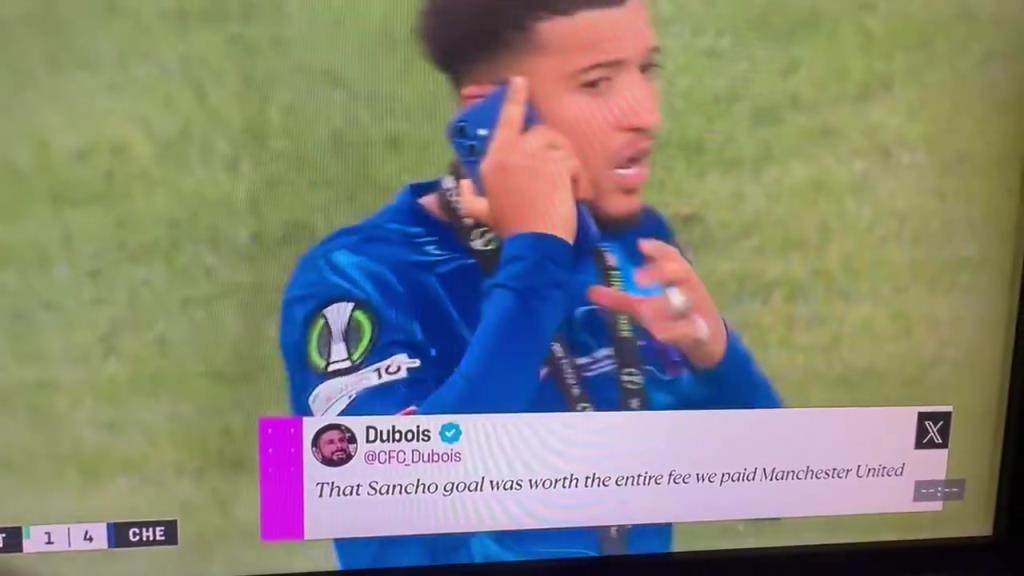 直接攤牌！桑喬賽后在場上煲電話粥，大聲說自己不回曼聯(lián)